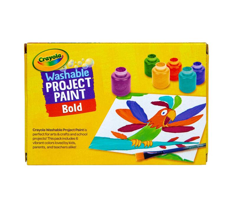 Washable Project Paint Set, Bold Colors