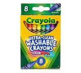 Washable Crayons 8 ct. Front View