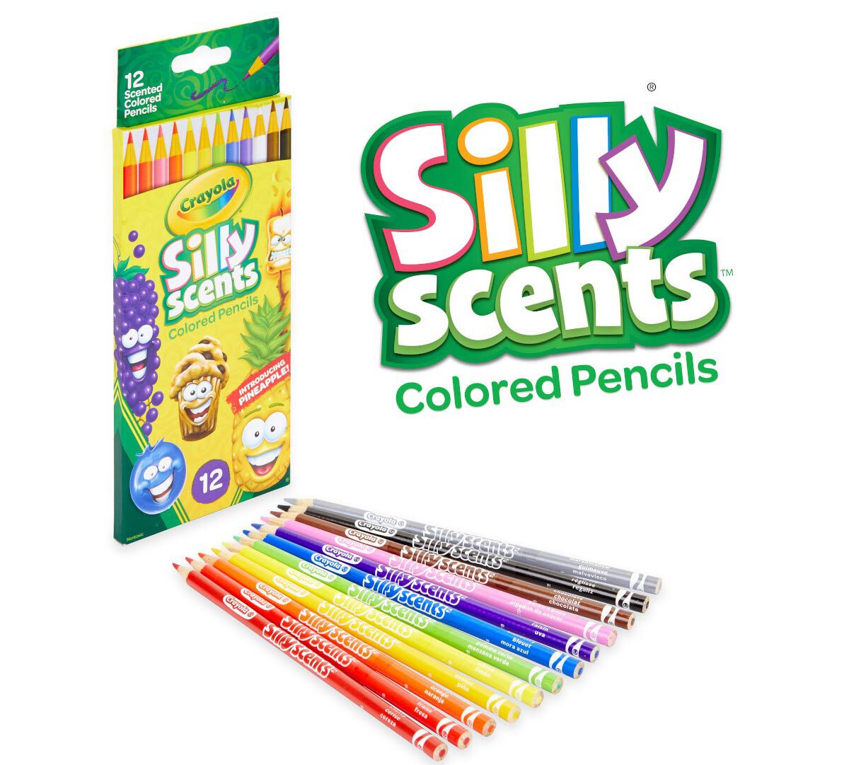 Silly Scents Colored Pencils, Sweet Scents, 12 Count