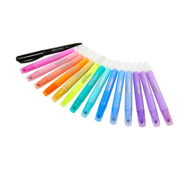 Take Note 14 Count Erasable Highlighters & 1 Bonus Permanent Marker
