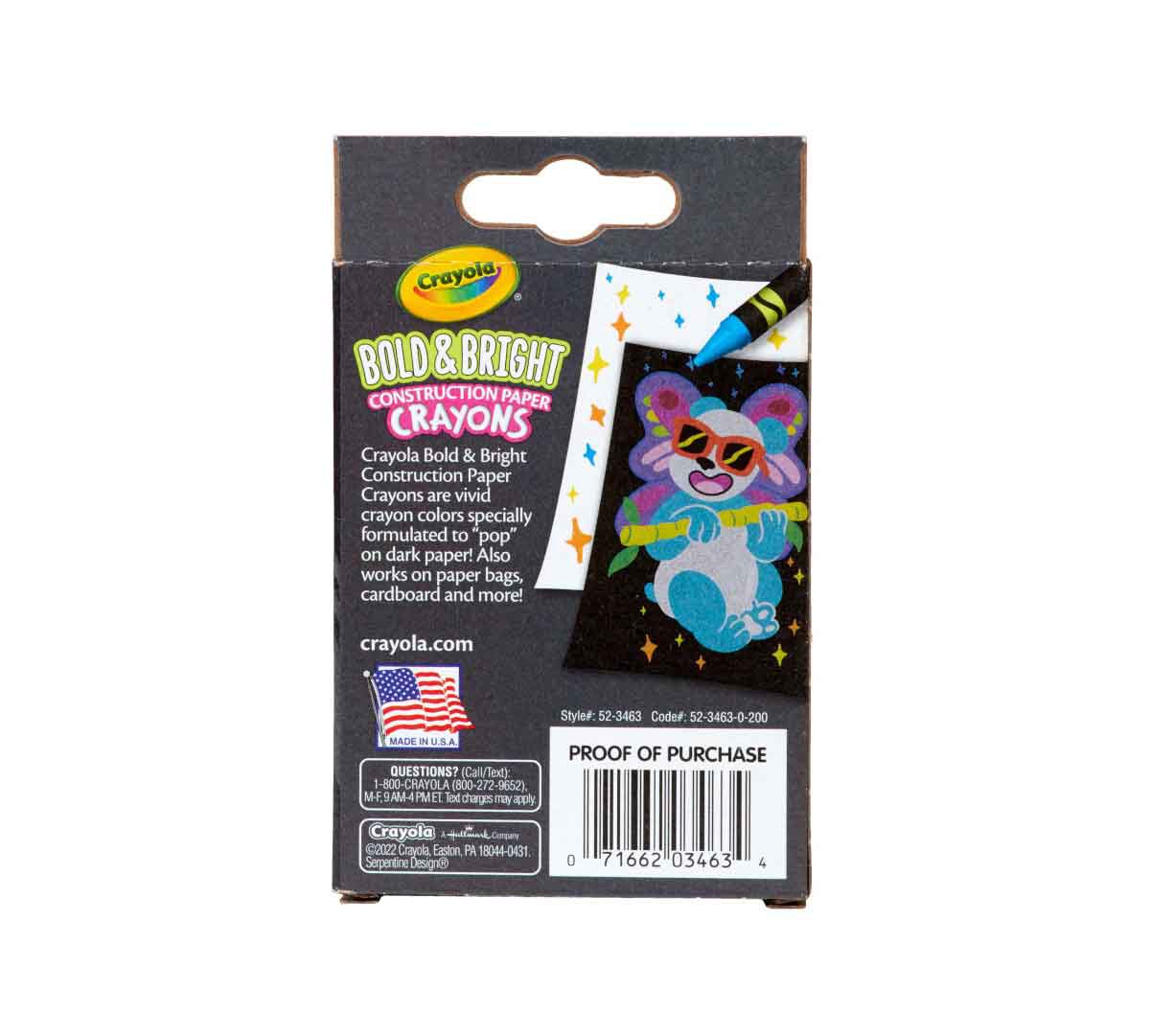 Bold & Bright Construction Paper Crayons, 24 Crayola