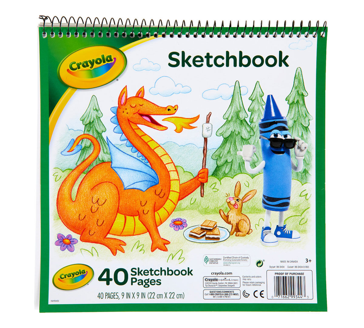 Sketchbook, 40 Pages Heavyweight Drawing Paper Crayola