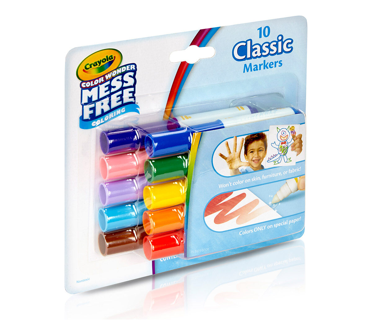 Color Wonder Mini Markers, Classic, 10 Count Crayola