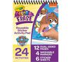 Paw Patrol Color and Erase Activity Pad with markers. 24 activites, 12 dual-sided pages, 4 washable markers, and 6 sticker sheets. 