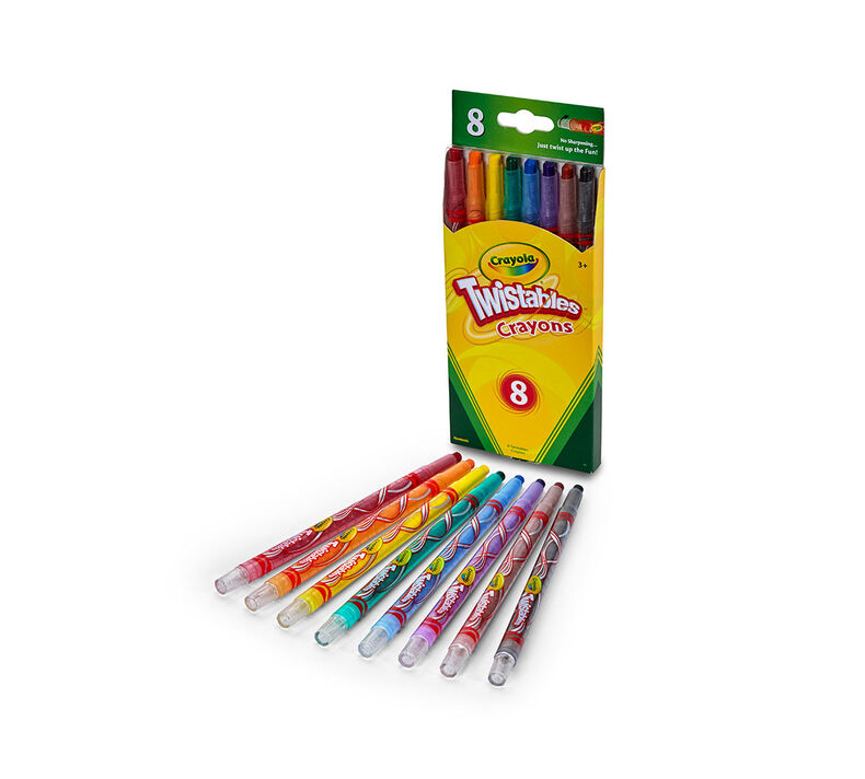 Crayola Mini Twistables Crayons - Assorted Wax - Clear