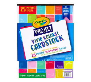 Vivid Colors Cardstock Front View