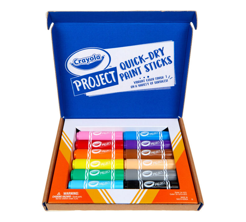 Quick Dry Paint Sticks, 12 Count