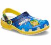 Crayola X Crocs Toddlers Classic Clog, Multi/White right front view