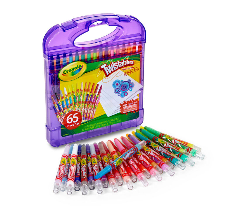 Download Crayola Mini Twistables Crayon Set, 65 Pieces, Art Set ...