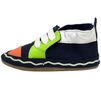 Crayola X Robeez Glow with Kindness Soft Soles in Navy. Single shoe right side view.