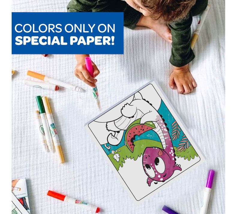 Color Wonder Mess Free Prehistoric Pals Dinosaur Coloring Pages & Markers