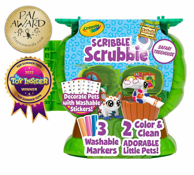 Scribble Scrubbie Safari Animals Tub Set, Kids Toy, Crayola.com