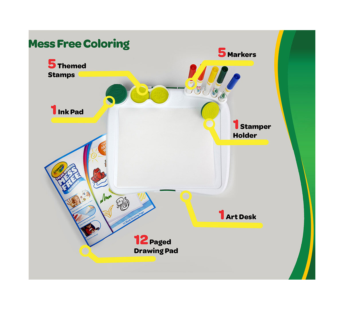 Color Wonder Mess Free Art Desk With Stamper Crayola Color Wonder Mess Free Art Desk With Stamper
