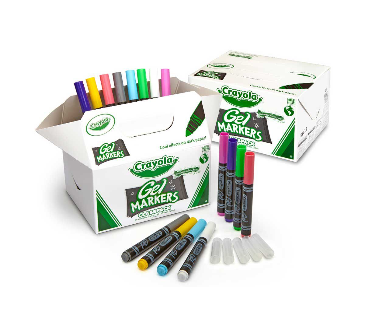 Gel Markers Classpack, 80 Count, 8 Colors Crayola