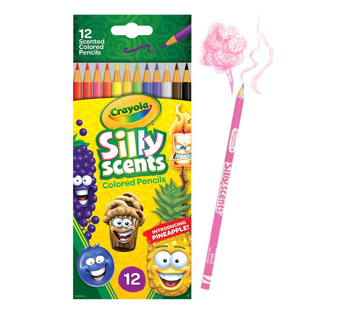 Silly Scents Colored Pencils, Sweet Scents, 12 Count