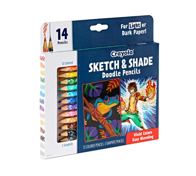 Sketch and Shade Doodle Pencils, 14 count