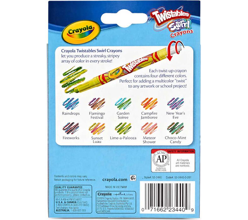 Swirl Twistables Mini Crayons, 10 Count