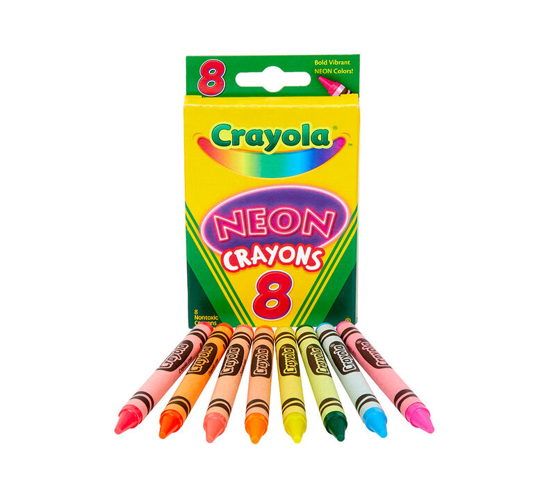 Neon Crayons, 8 Count