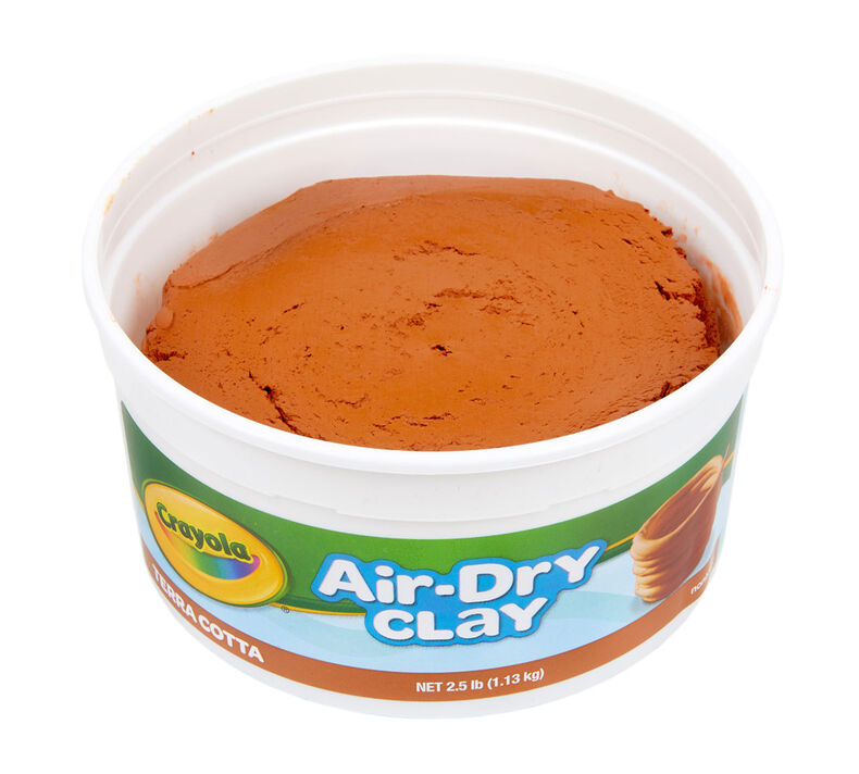 2.5 lb Terra Cotta Air Dry Clay, Crayola.com