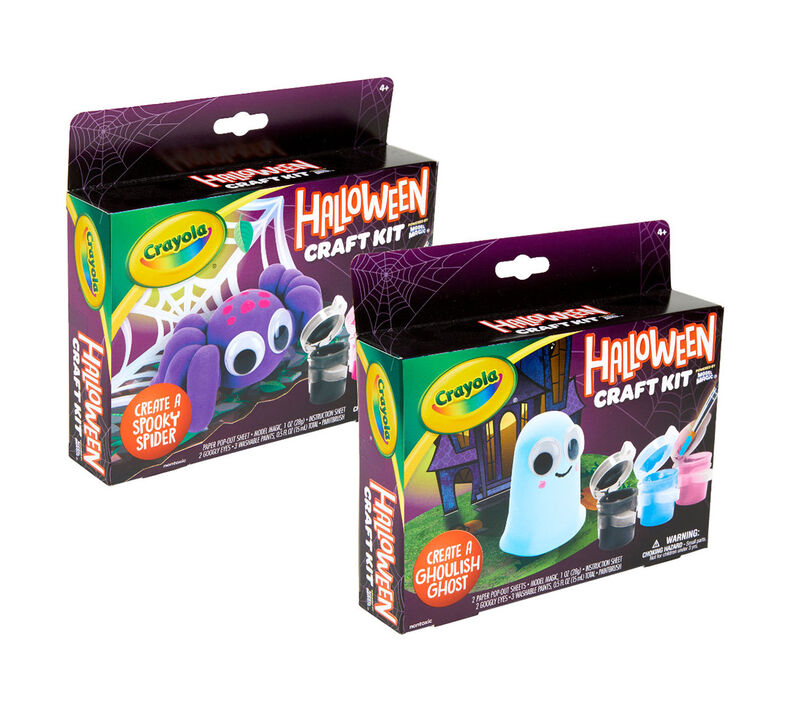 Halloween Spider & Ghost Craft Kits, Set of 12