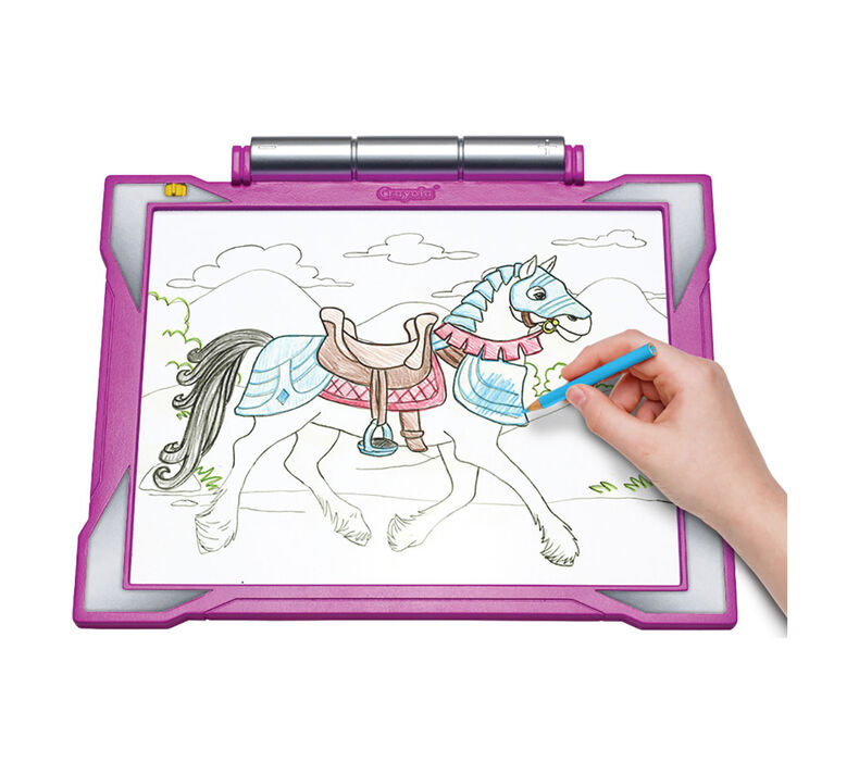 Pink Light Up Tracing Pad Gift Set For Girls Crayola Com Crayola