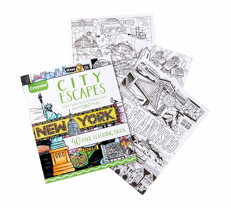 Crayola Creative Escapes Coloring Book & Marker Art Activity Set