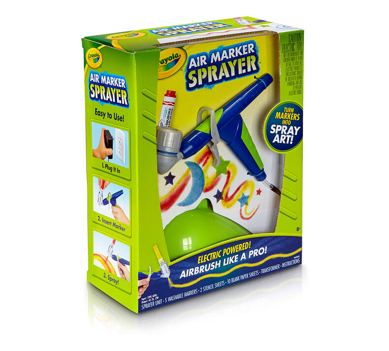 pic Crayola Sidewalk Paint Sprayer Kid-Powered Spray Art introduce your child to the world of spray art and airbrushing with the crayola air marker sprayer crayola com crayola