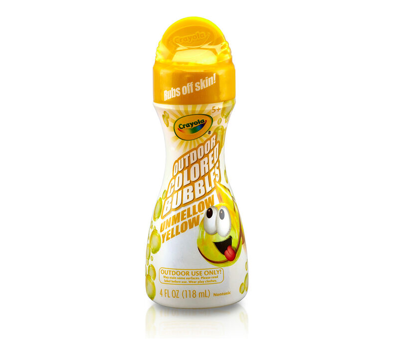 Outdoor Colored Bubbles - 4 oz Unmellow Yellow