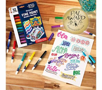 doodle & draw fine point markers with award winner seal