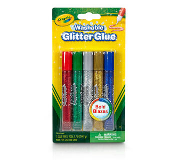 CRAYOLA Washable Glitter Glue - Assorted Colours (Pack Of 9) | Add Some  Extra Sparkle To Your Arts & Crafts! | Ideal Kids Aged 3+