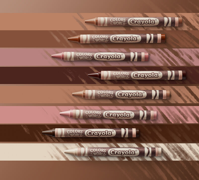 Colors of the World Skin Tone Crayons, 24 Count