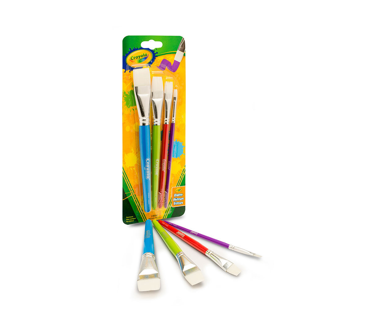 Big Paintbrush Set, 4 ct. Flat Crayola
