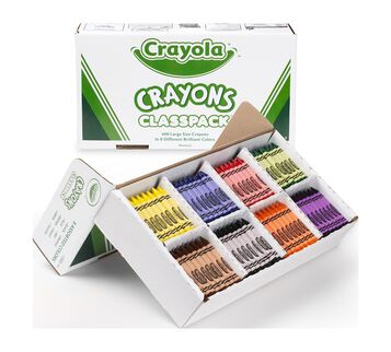 Large Size Crayola Crayons 400 ct. Box Open