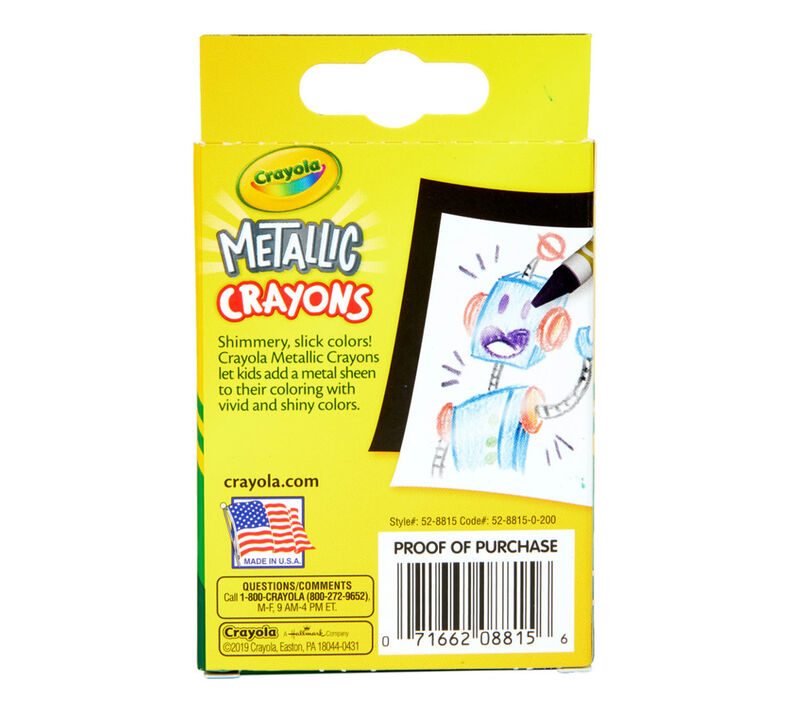 Metallic Crayons, 24 Count