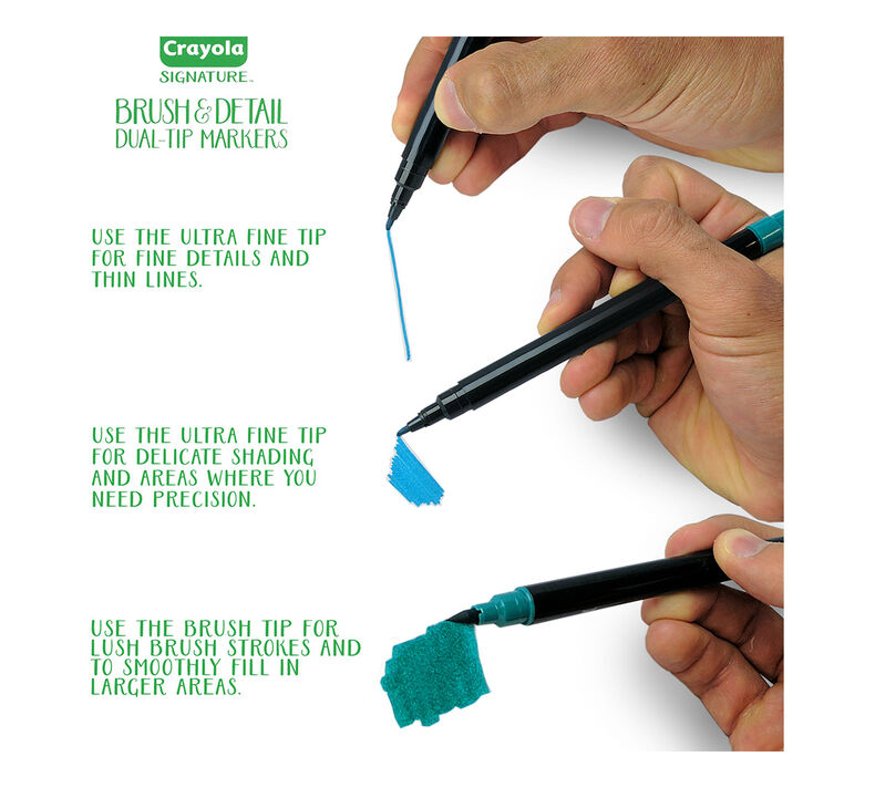 Signature Gel Pens and Brush & Detail Markers Set