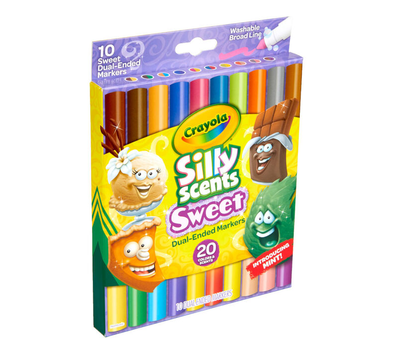 Silly Scents Sweet Dual Ended Markers, 10 Count | Crayola.com | Crayola