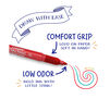 Take Note! Permanent Marker with Cap off Highlighting Comfort Grip and Low Order Marker 