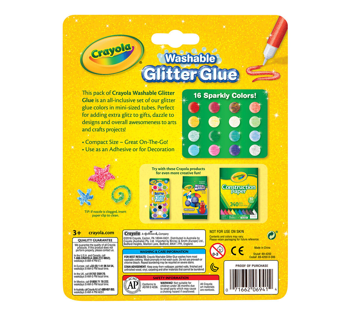Washable Glitter Glue Crayola