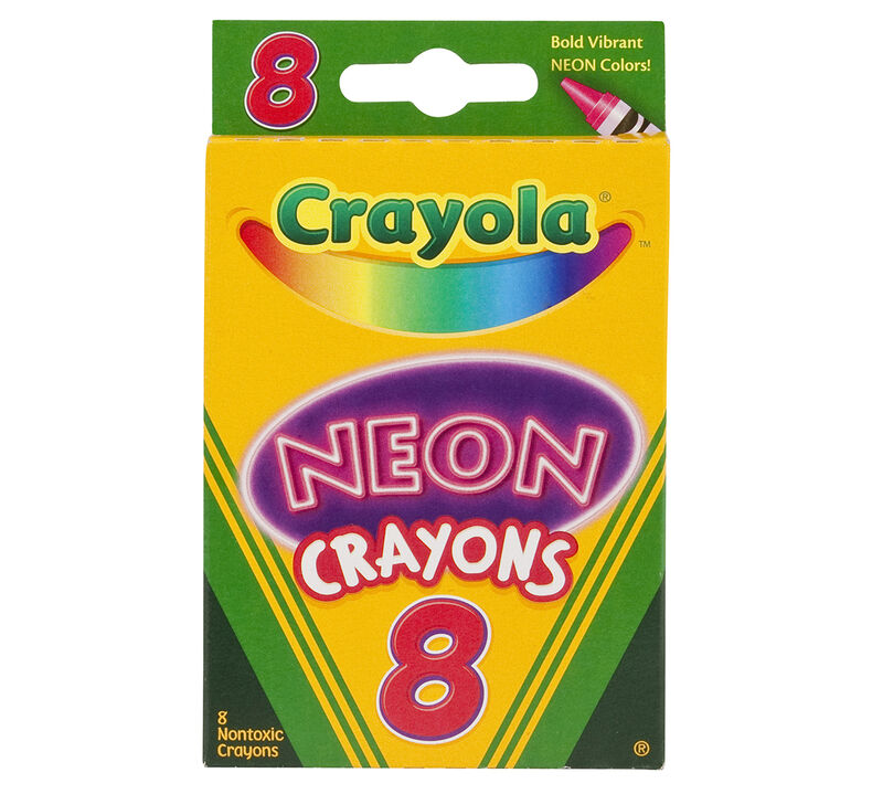 Neon Crayons, 8 Count