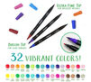 Signature Brush & Detail Dual Ended Markers, 16 Count