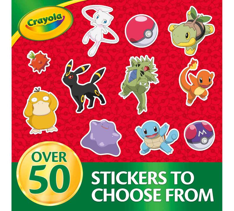 Pokemon Stickers Activity Set - Bundle Includes Pokemon Coloring Book with  Stickers, Reward Stickers, Pokemon Craft Door Hanger