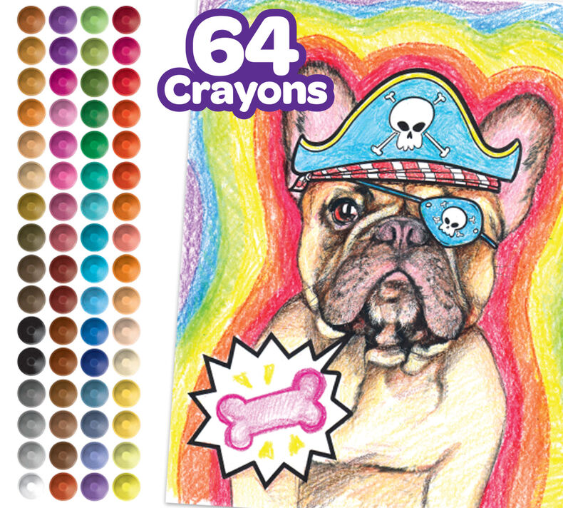 Crayola Pets Crayons, 64 Count