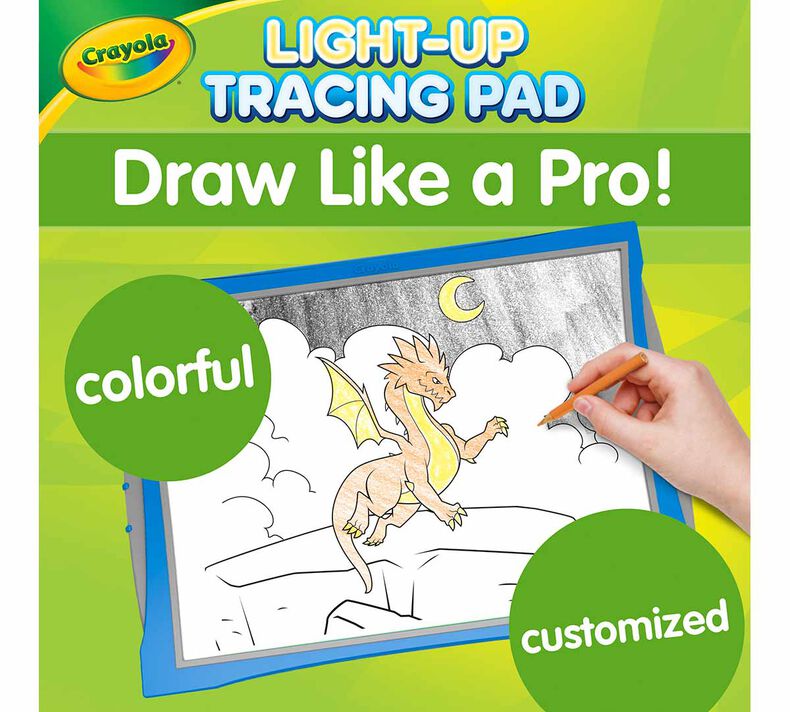 Crayola Light Up Tracing Pad Blue, Drawing Projector