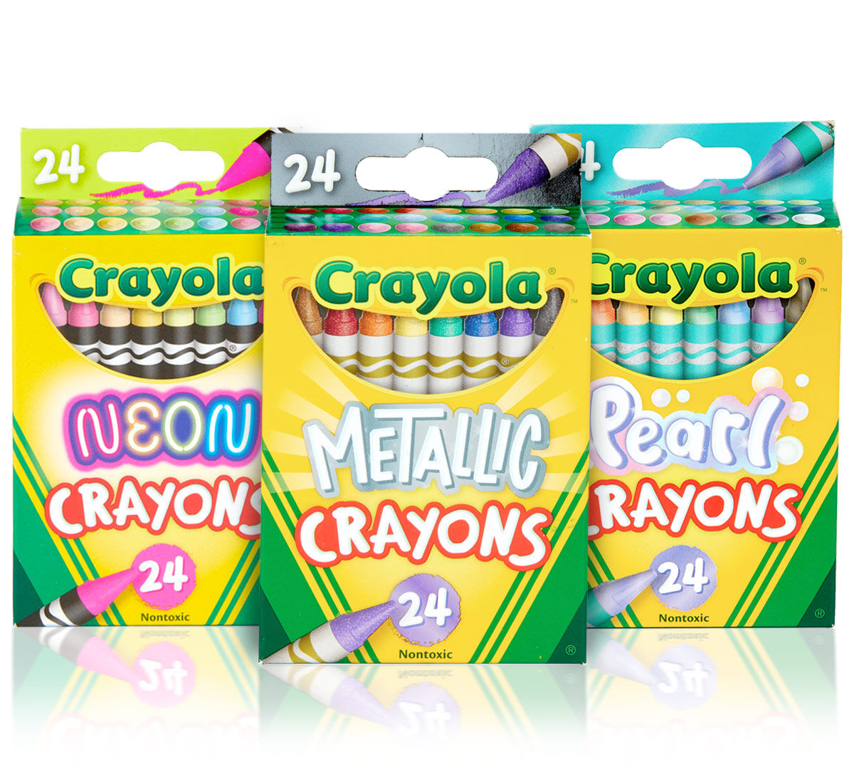 72 Crayon Set, Metallic, Pearl & Neon Crayons Crayola