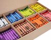Large Crayon Classpack, 400 count, 8 colors, closeup of inside box.