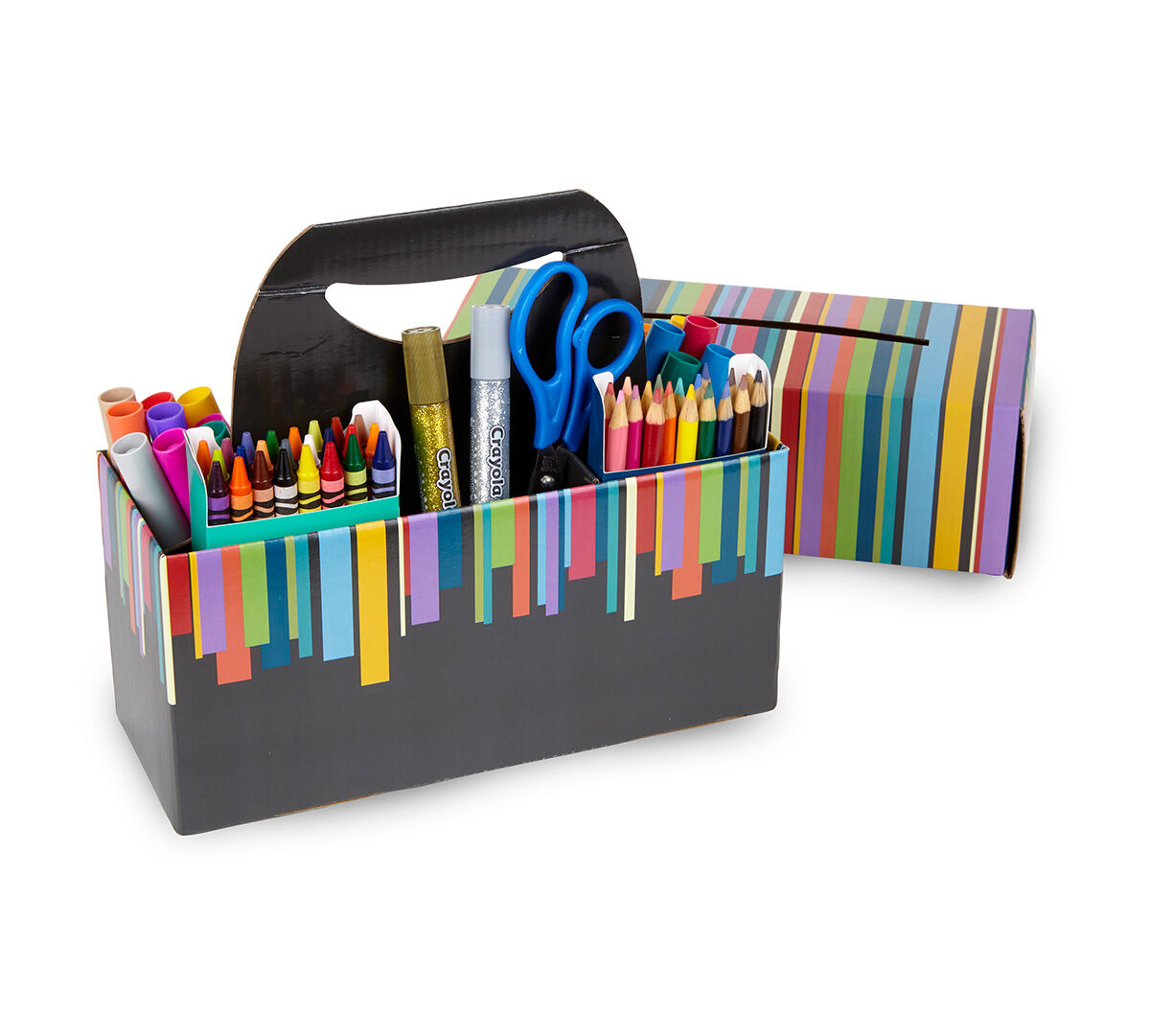 Download Crayola Color Caddy, Coloring Set and Storage, 18 Markers, 24 Crayons, 18 Colored Pencils, 1 ...