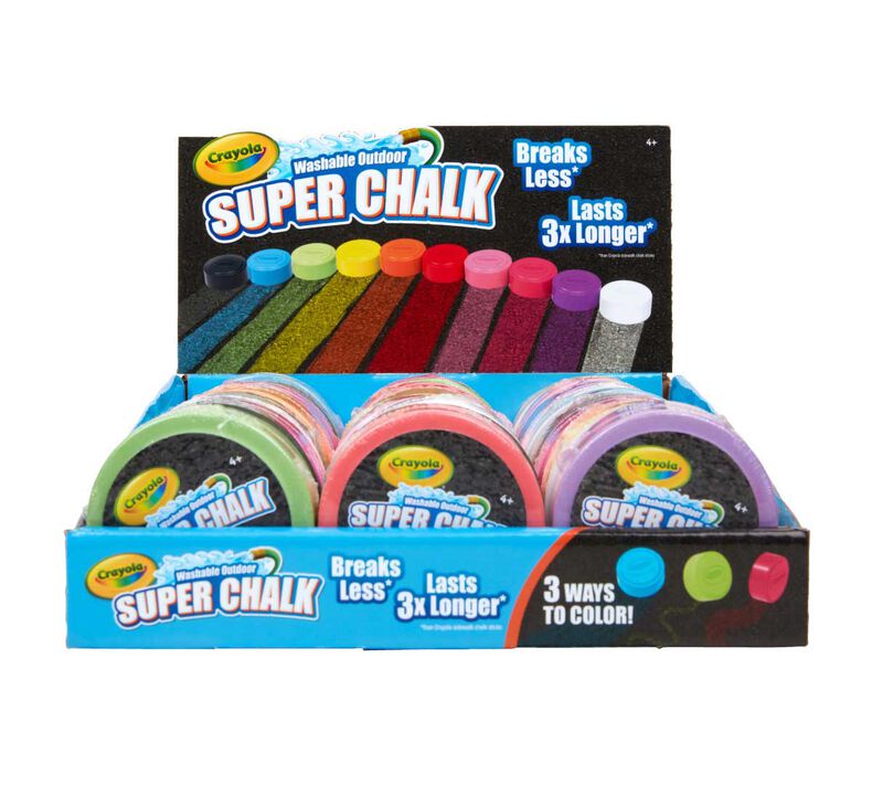 Crayola Super Chalk Washable Sidewalk Chalk