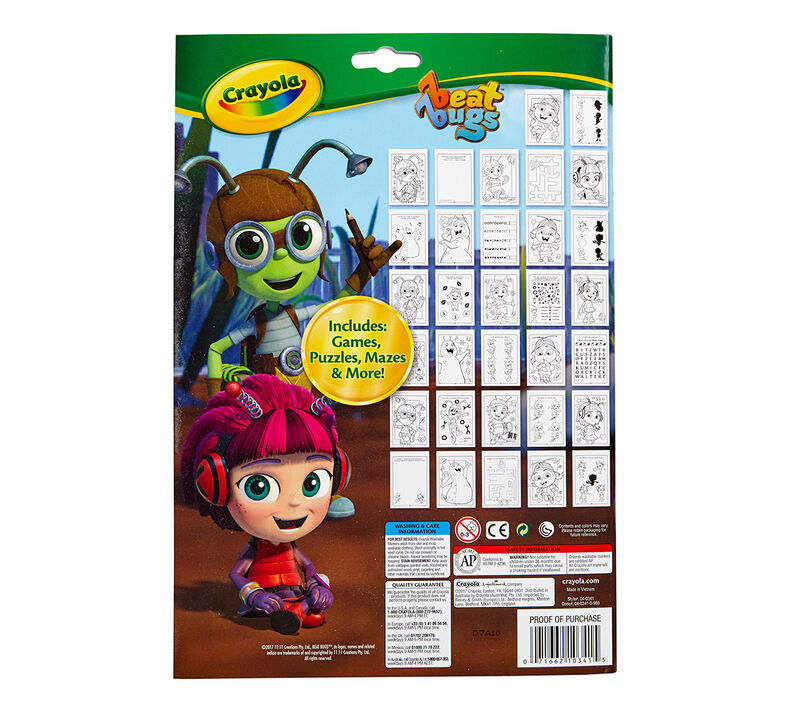 Download Crayola Coloring & Activity Book, Beat Bugs, Art Activity | Crayola