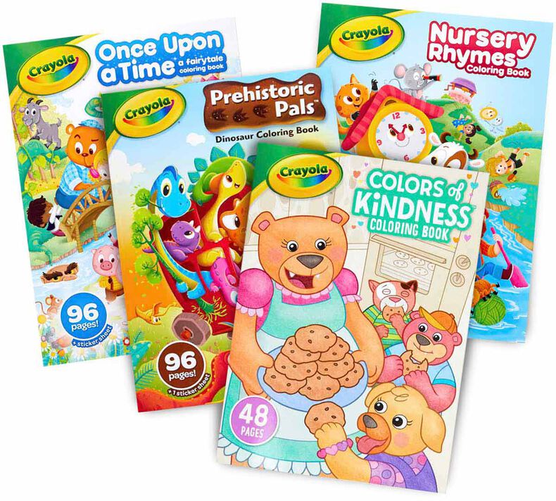 4-in-1 Toddler Coloring Book Set