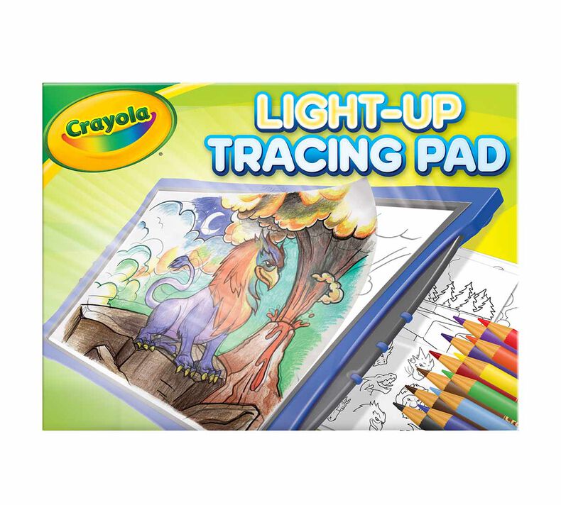Crayola Light-up Tracing Pad Blue Coloring Board for Kids, Gift, Toys for  kids 71662449070